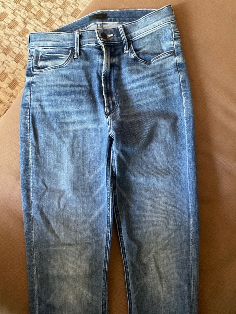 Mother Mid-rise Dazzler ankle jeans